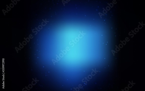 Dark BLUE vector texture with milky way stars. Shining illustration with sky stars on abstract template. Pattern for futuristic ad, booklets.