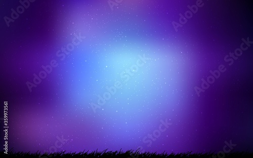 Dark Pink, Blue vector background with astronomical stars. Modern abstract illustration with Big Dipper stars. Best design for your ad, poster, banner.