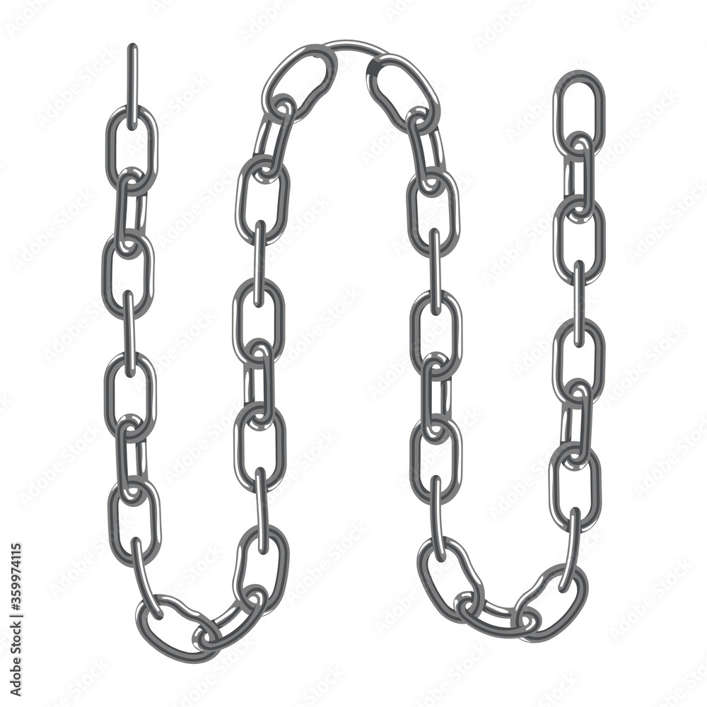 silver chains bracelet isolated on white background. vector illustration
silver chains bracelet isolated on white background. vector illustration