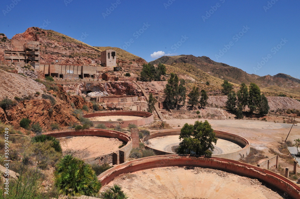 Abandoned goldmine, Rodalquilar, Cabo de Gata, Almeria, Spain