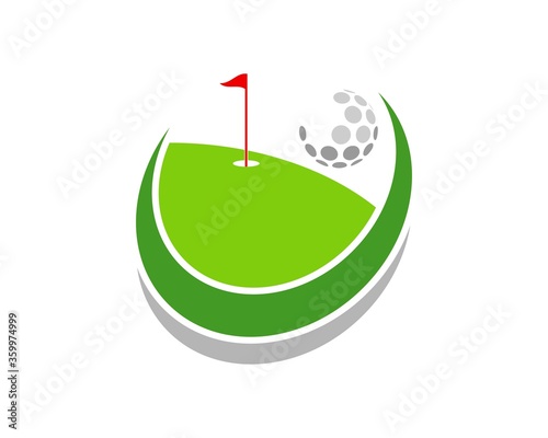 Professional golf sport logo