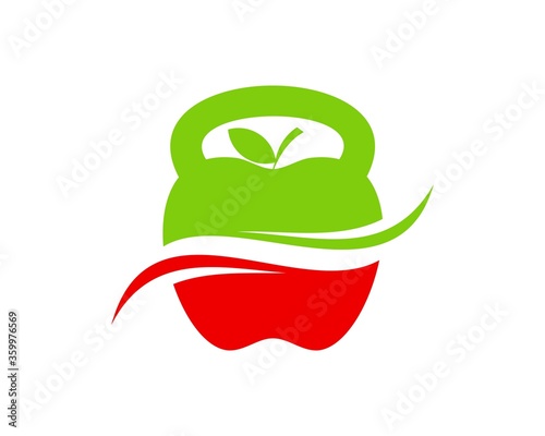 Combination apple with kettlebell