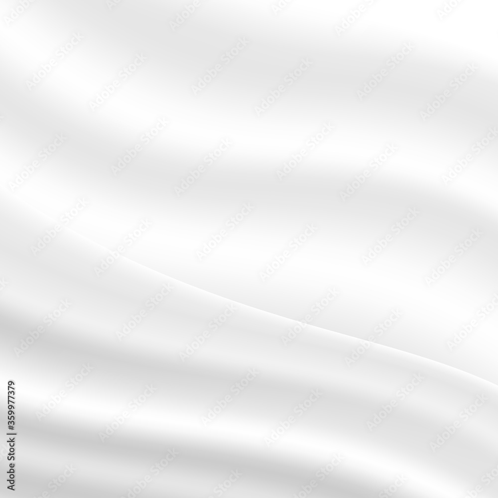 White and grey crumpled fabric abstract background for design vector illustration. White and grey crumpled fabric abstract background for design vector illustration.