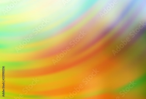 Light Green, Yellow vector layout with curved lines. A circumflex abstract illustration with gradient. Abstract design for your web site.