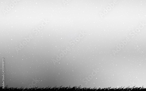 Light Gray vector template with space stars. Shining illustration with sky stars on abstract template. Best design for your ad, poster, banner.