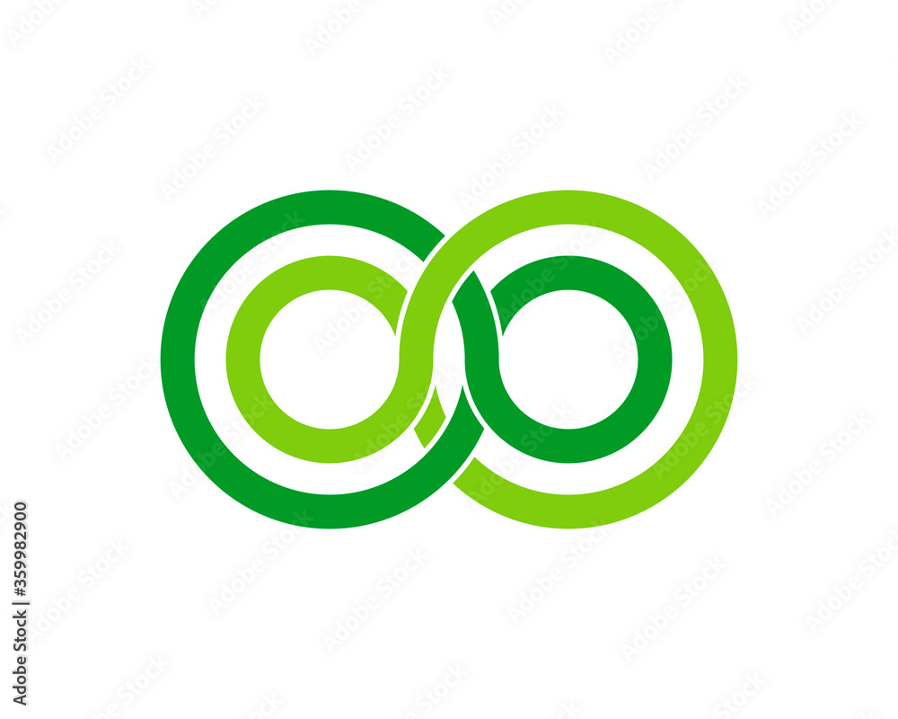 Double infinity shape Double infinity shape