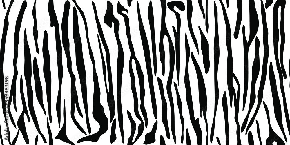 Stripes seamless pattern, vector monochrome black and white background. Classic line of tiger and zebra Stripes seamless pattern, vector monochrome black and white background. Classic line of tiger and zebra