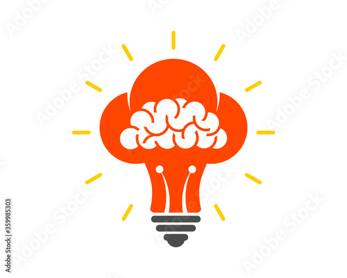 Smart chef idea with light bulb shape