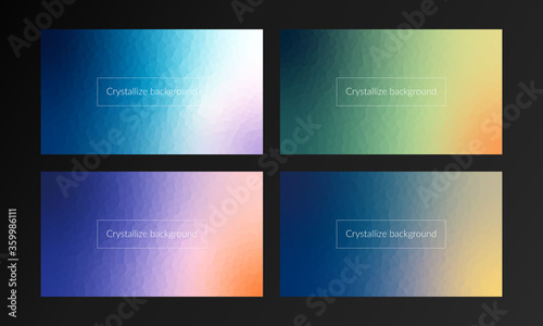 Crystallize background design combo pack
