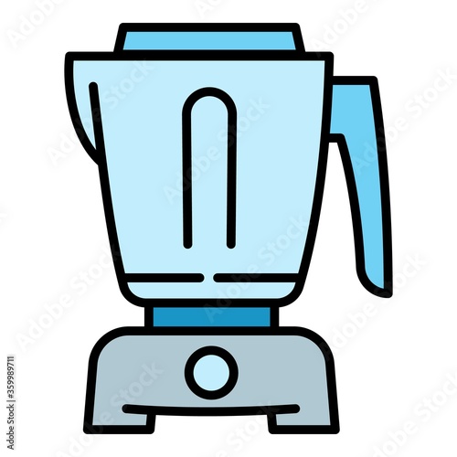 Food processor equipment icon. Outline food processor equipment vector icon for web design isolated on white background