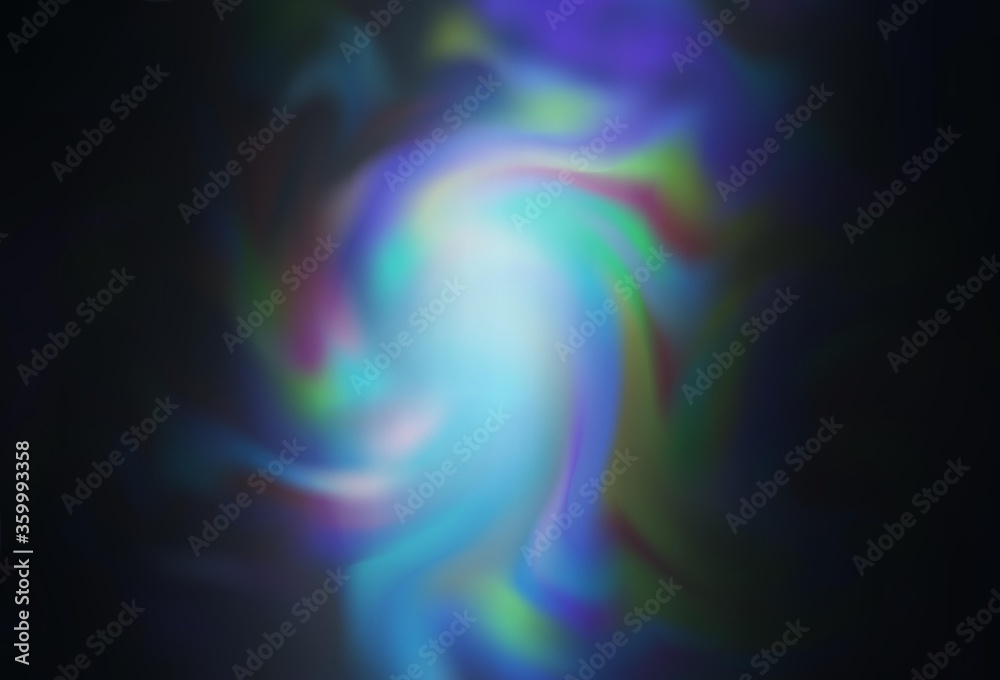 Dark BLUE vector glossy abstract background. Colorful abstract illustration with gradient. Background for a cell phone.