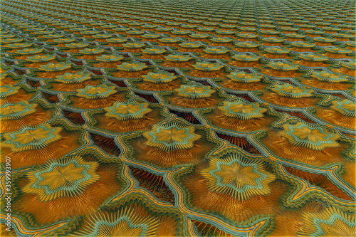 3D render. 3d illustration. Three-dimensional texture. Pattern.