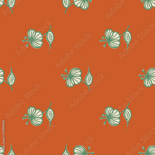 folklore flowers seamless pattern