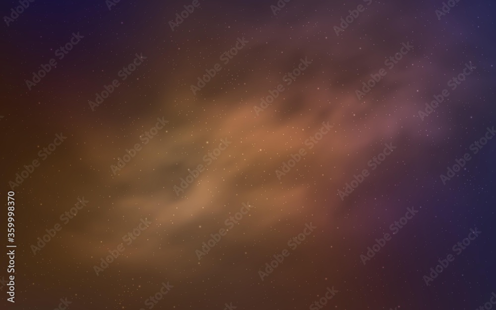 Naklejka premium Light Blue, Yellow vector background with astronomical stars. Shining colored illustration with bright astronomical stars. Pattern for futuristic ad, booklets.