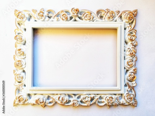 Photo frame in shabby chic style