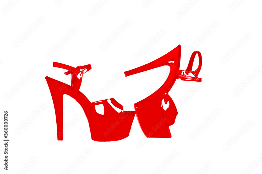 striptease shoes. High-heeled shoes. Strips of three for poldance, exotic, strip of plastic. strips for the store catalog. isolated shoes strips on white blackground. striptease shoes. High-heeled shoes. Strips of three for poldance, exotic, strip of plastic. strips for the store catalog. isolated shoes strips on white blackground.