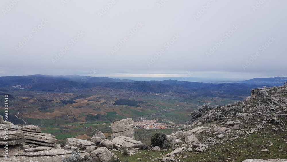 Naklejka premium view from the mountain