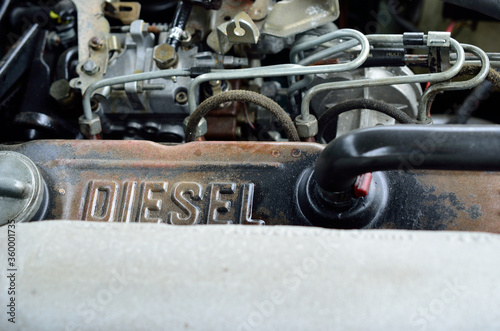 Obraz na płótnie diesel engine