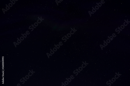 aurora borealis on autumn night sky