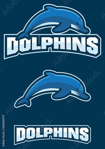 Dolphins Mascot Logo