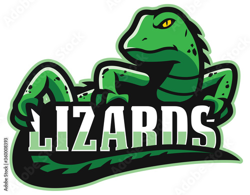 Green Lizard Mascot