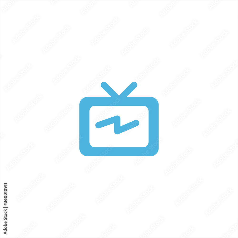 smart TV icon flat vector logo design trendy smart TV icon flat vector logo design trendy