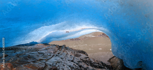 Under the blue ice of Glaci...