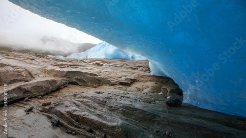 Under the blue ice of Glaci...