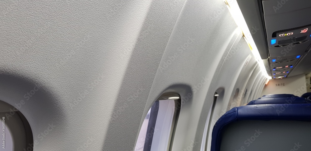 interior of a plain interior of a plain