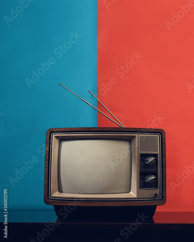 Political Retro Television Screen Message photo