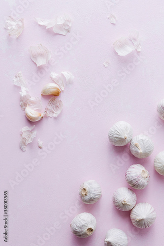 Garlci Still Life on Pink
