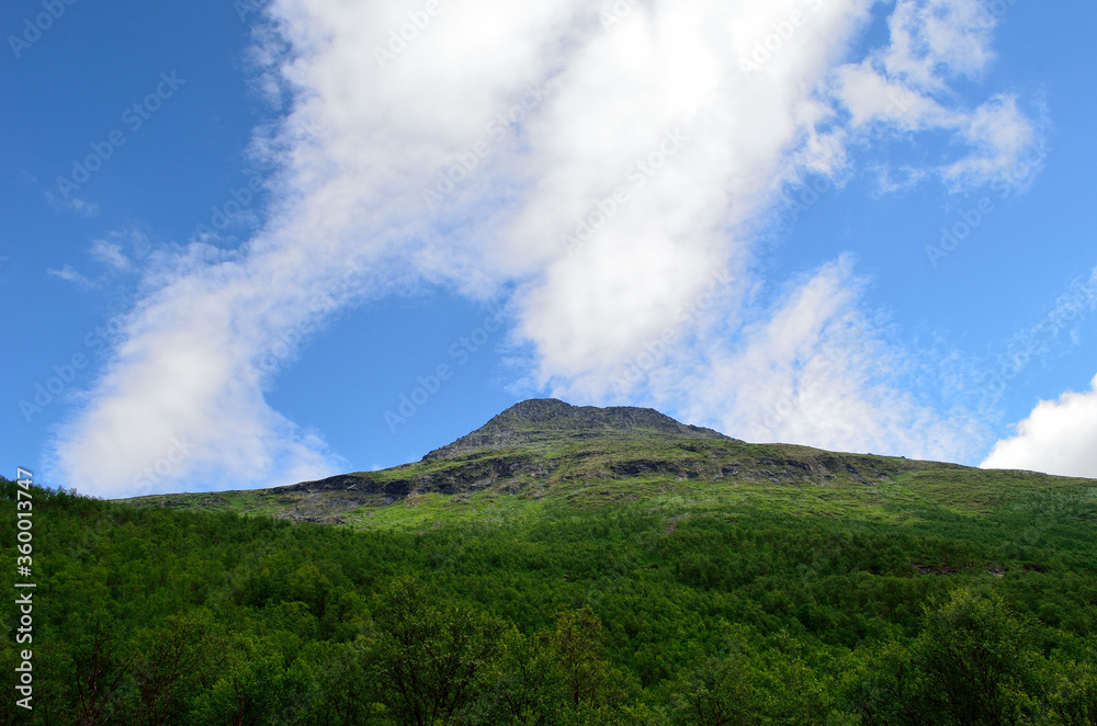 deep panoramic arctic summer mountain and wilderness landscape deep panoramic arctic summer mountain and wilderness landscape