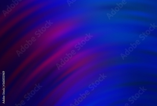 Dark Pink, Blue vector background with wry lines. Glitter abstract illustration with wry lines. Brand new design for your ads, poster, banner.