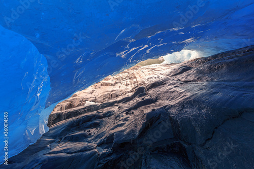 Under the blue ice of Glaci...