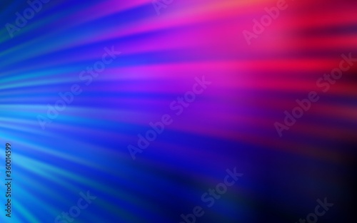 Dark Blue, Red vector background with curved lines. Colorful abstract illustration with gradient lines. Brand new design for your ads, poster, banner.