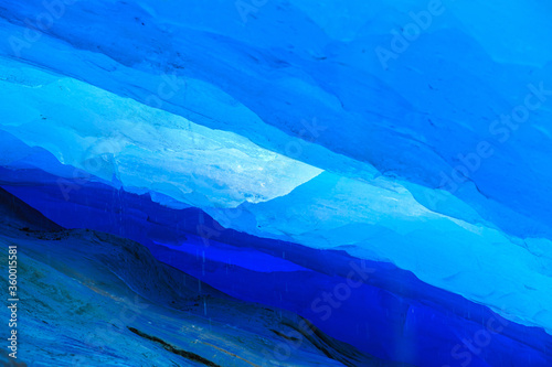 Under the blue ice of Glacier Svartisen photo
