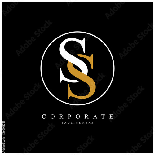 ss letter logo corporate. ss vector logo. bussines logo design