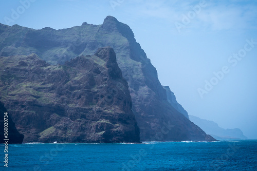 Beautiful, rocky coastline landscape in Cape Verde