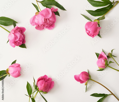 Wallpaper Mural Peony bouquet. Rich bunch of peonies. Greeting card for mother's day. Women's Day. Valentine's Day. Copy space. Spring or summer greeting card with flowers.Wedding invitation.Happy Birthday Torontodigital.ca