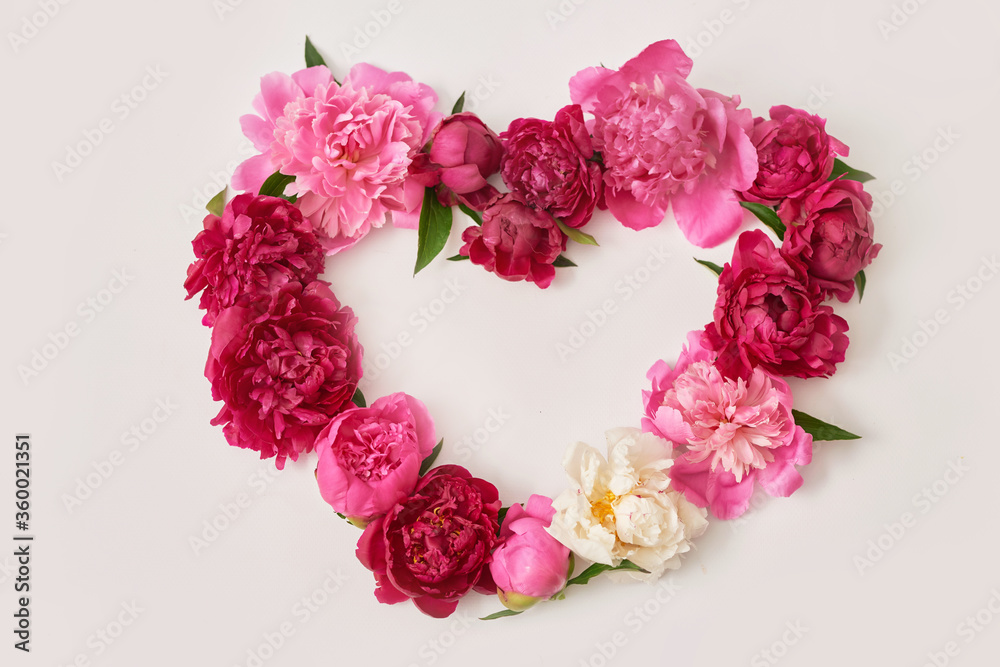 Peony bouquet. Rich bunch of peonies. Greeting card for mother's day. Women's Day. Valentine's Day. Copy space. Spring or summer greeting card with flowers.Wedding invitation.Happy Birthday Peony bouquet. Rich bunch of peonies. Greeting card for mother's day. Women's Day. Valentine's Day. Copy space. Spring or summer greeting card with flowers.Wedding invitation.Happy Birthday