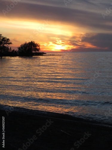 sunset on the beach
