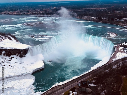 Aerial view of Niagara Falls