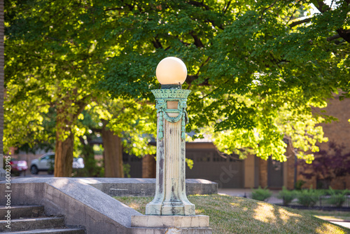 lamp post in park