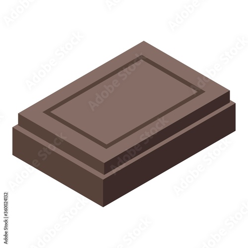 Confectioner chocolate icon. Isometric of confectioner chocolate vector icon for web design isolated on white background