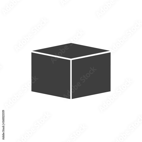 cube icon vector on white background. EPS10