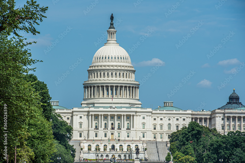 Naklejka premium washington monument in washington dc usa