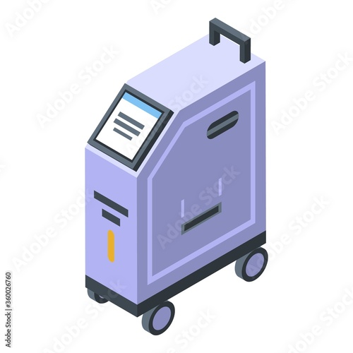 Hair removal epilation icon. Isometric of hair removal epilation vector icon for web design isolated on white background