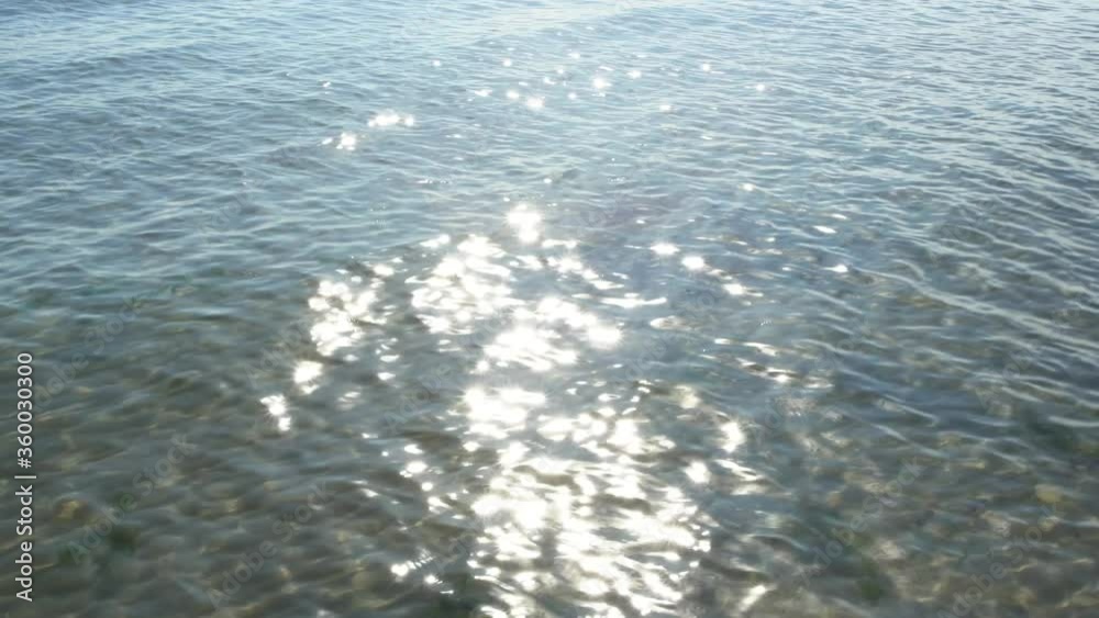 Beautiful sunny sparkling sea water natural 4k video background. Beautiful sunny sparkling sea water natural 4k video background.