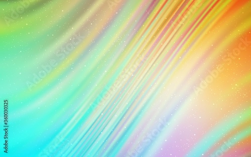 Light Blue, Yellow vector pattern with night sky stars. Modern abstract illustration with Big Dipper stars. Pattern for astrology websites.