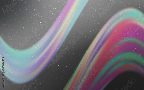 Light Gray vector texture with milky way stars. Glitter abstract illustration with colorful cosmic stars. Best design for your ad, poster, banner.